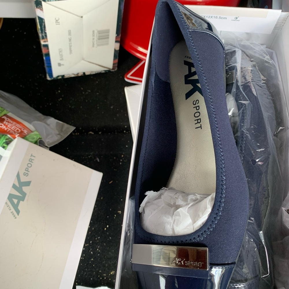 Women's Navy Slip-On Shoes